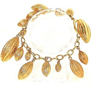 18K Gold Plated Cocoa Pod Bracelet